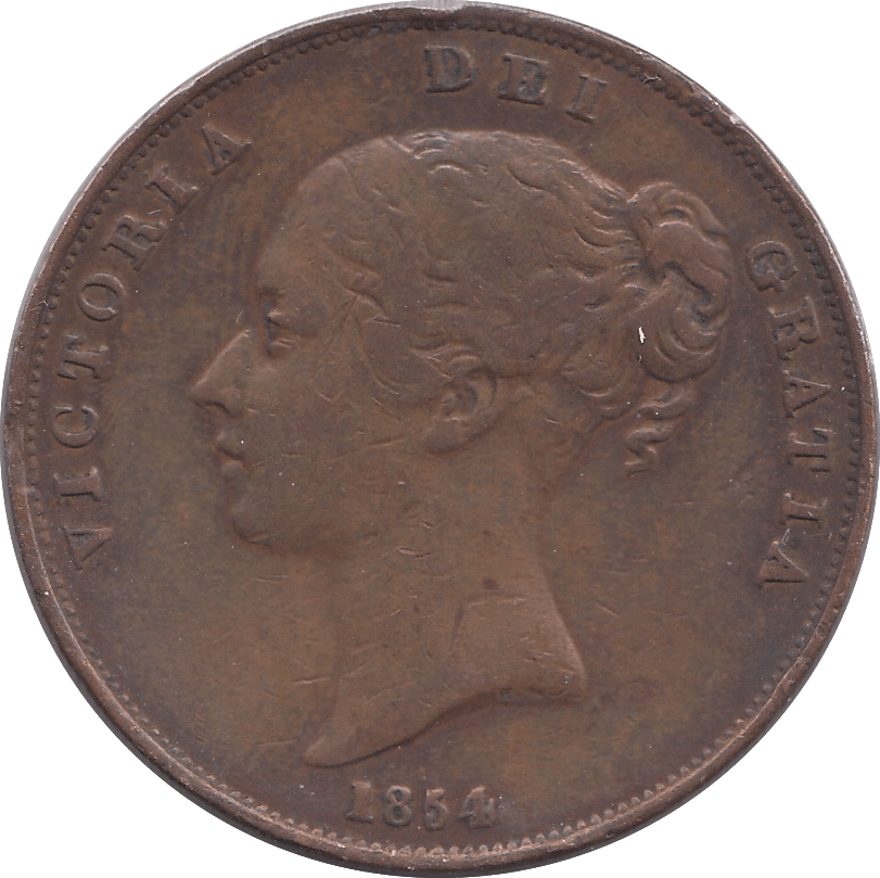 1854 PENNY ( FINE ) - PENNY - Cambridgeshire Coins