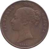 1854 PENNY ( FINE ) - PENNY - Cambridgeshire Coins
