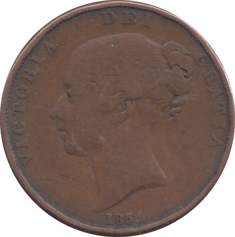 1854 PENNY ( FINE ) - PENNY - Cambridgeshire Coins