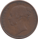1854 PENNY ( FINE ) - PENNY - Cambridgeshire Coins
