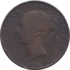 1854 PENNY ( FINE ) - PENNY - Cambridgeshire Coins