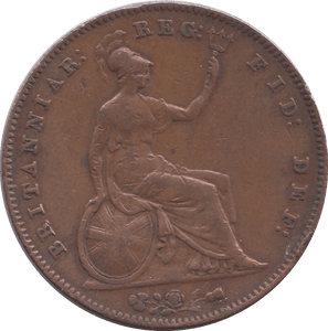 1854 PENNY ( FINE ) - PENNY - Cambridgeshire Coins