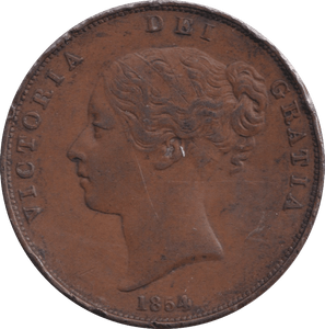 1854 PENNY ( GVF ) - PENNY - Cambridgeshire Coins