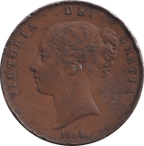 1854 PENNY ( GVF ) - PENNY - Cambridgeshire Coins