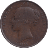 1854 PENNY ( NF ) - PENNY - Cambridgeshire Coins