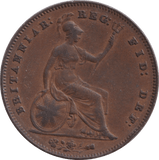 1854 PENNY ( VF ) 6 - PENNY - Cambridgeshire Coins