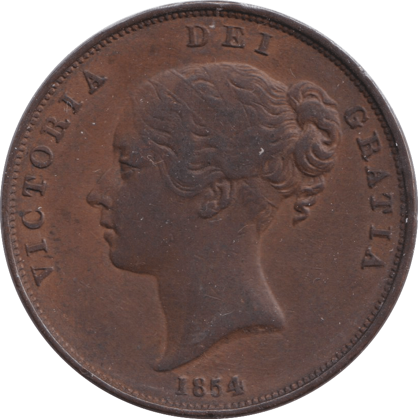 1854 PENNY ( VF ) 6 - PENNY - Cambridgeshire Coins