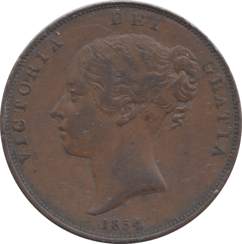 1854 PENNY ( VF ) - PENNY - Cambridgeshire Coins