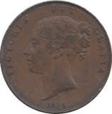 1854 PENNY ( VF ) - PENNY - Cambridgeshire Coins