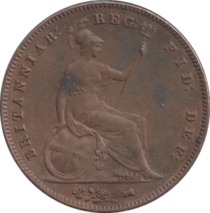 1854 PENNY ( VF ) - PENNY - Cambridgeshire Coins