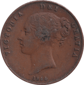 1854 PENNY ( VF ) - PENNY - Cambridgeshire Coins