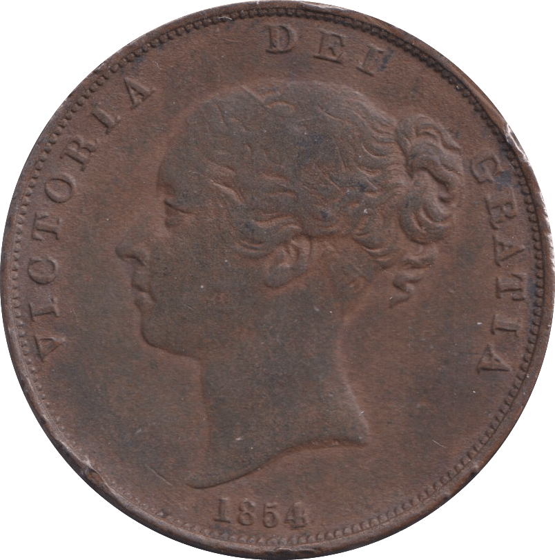 1854 PENNY ( VF ) - PENNY - Cambridgeshire Coins