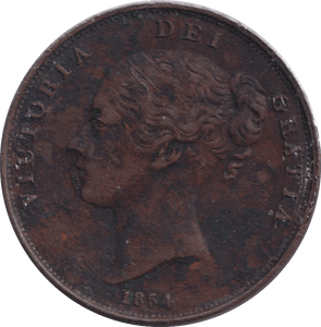 1854 PENNY ( VF ) - PENNY - Cambridgeshire Coins