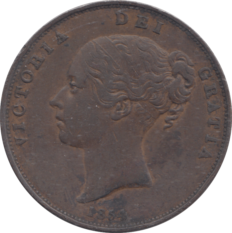 1854 PENNY ( VF ) - PENNY - Cambridgeshire Coins