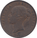 1854 PENNY ( VF ) - PENNY - Cambridgeshire Coins