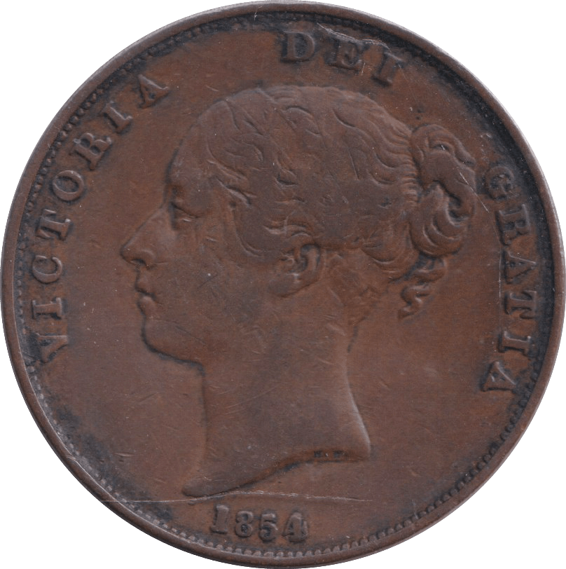 1854 PENNY ( VF ) - PENNY - Cambridgeshire Coins