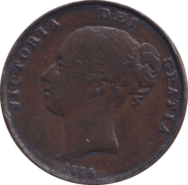 1854 PENNY VICTORIA ( VF ) - PENNY - Cambridgeshire Coins