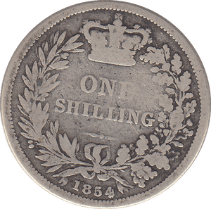 1854 SHILLING ( NF ) - SHILLING - Cambridgeshire Coins