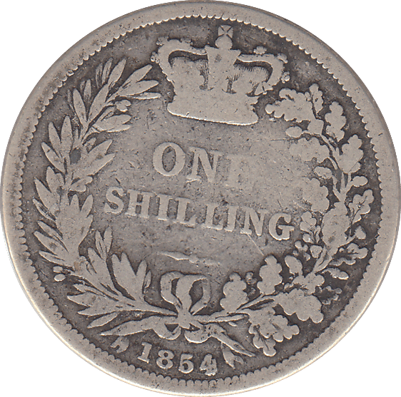 1854 SHILLING ( NF ) - SHILLING - Cambridgeshire Coins