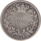 1854 SHILLING ( NF ) - SHILLING - Cambridgeshire Coins