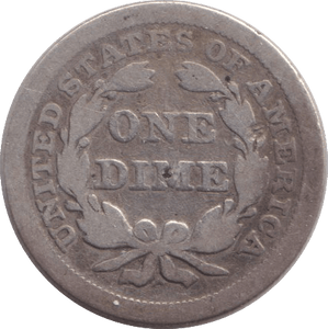 1854 SILVER DIME USA - SILVER WORLD COINS - Cambridgeshire Coins