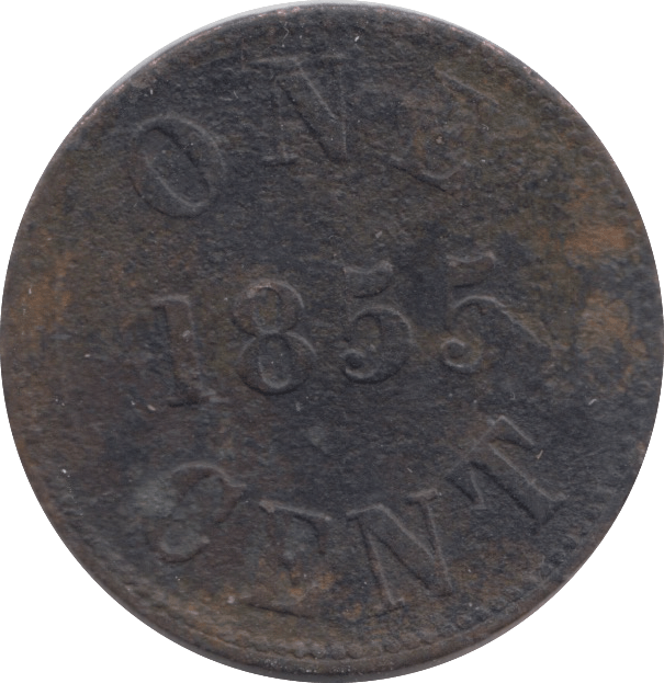 1855 CANADA CENT - WORLD COINS - Cambridgeshire Coins