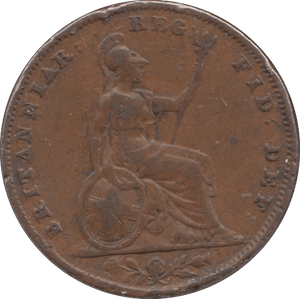 1855 FARTHING ( F ) - Farthing - Cambridgeshire Coins