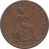 1855 FARTHING ( F ) - Farthing - Cambridgeshire Coins
