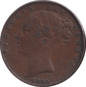 1855 FARTHING ( F ) - FARTHING - Cambridgeshire Coins