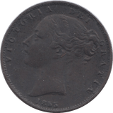 1855 FARTHING ( FINE ) - Farthing - Cambridgeshire Coins