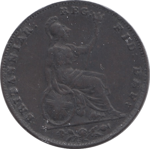 1855 FARTHING ( FINE ) - Farthing - Cambridgeshire Coins