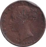 1855 FARTHING ( FINE ) - FARTHING - Cambridgeshire Coins