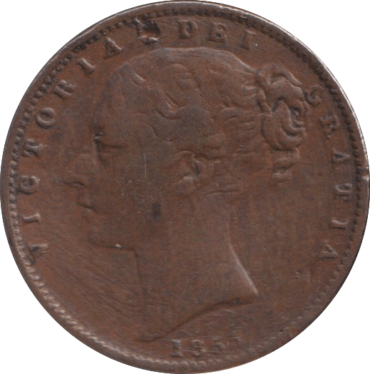 1855 FARTHING ( GF ) - FARTHING - Cambridgeshire Coins