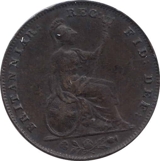 1855 FARTHING ( GVF ) - FARTHING - Cambridgeshire Coins