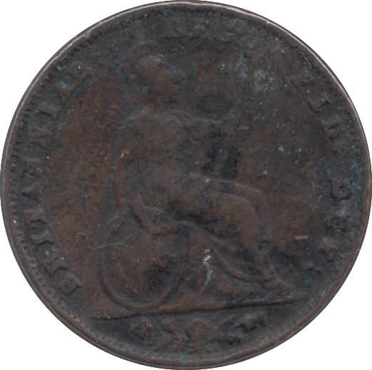 1855 FARTHING ( VF ) - Farthing - Cambridgeshire Coins