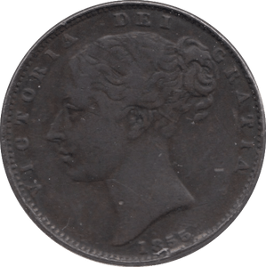 1855 FARTHING ( VF ) - Farthing - Cambridgeshire Coins