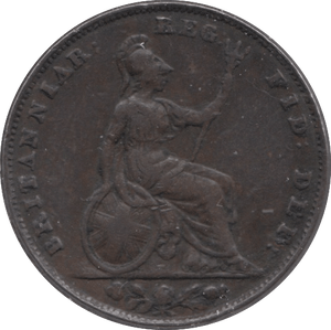 1855 FARTHING ( VF ) - Farthing - Cambridgeshire Coins