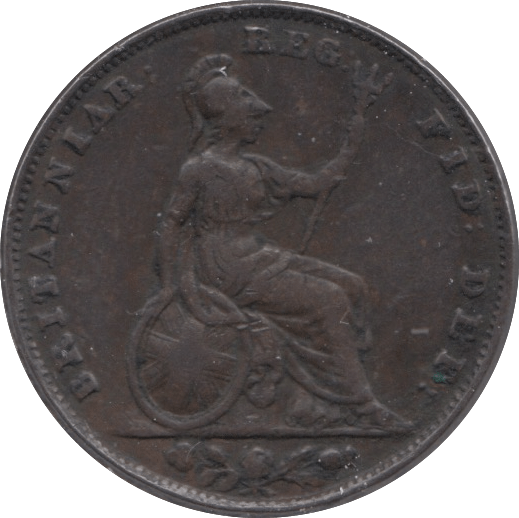 1855 FARTHING ( VF ) - Farthing - Cambridgeshire Coins