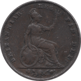 1855 FARTHING ( VF ) - Farthing - Cambridgeshire Coins