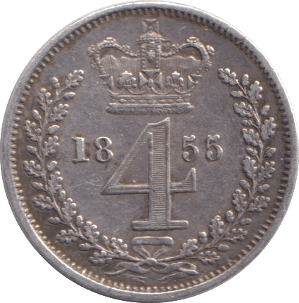 1855 FOUR PENCE ( AUNC ) - WORLD COINS - Cambridgeshire Coins