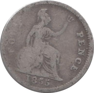 1855 FOURPENCE ( FAIR ) 3 - FOURPENCE - Cambridgeshire Coins
