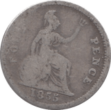 1855 FOURPENCE ( FAIR ) 3 - FOURPENCE - Cambridgeshire Coins