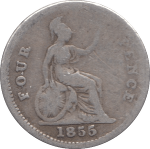 1855 FOURPENCE ( FAIR ) 4 - FOURPENCE - Cambridgeshire Coins