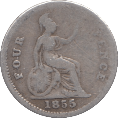 1855 FOURPENCE ( FAIR ) 4 - FOURPENCE - Cambridgeshire Coins