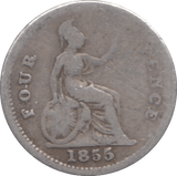 1855 FOURPENCE ( FAIR ) 4 - FOURPENCE - Cambridgeshire Coins