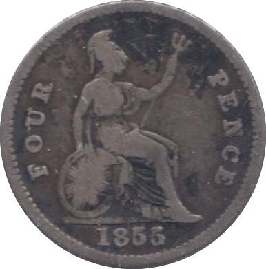 1855 FOURPENCE ( FAIR ) - Fourpence - Cambridgeshire Coins