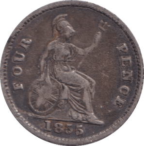 1855 FOURPENCE ( GF ) - FOURPENCE - Cambridgeshire Coins