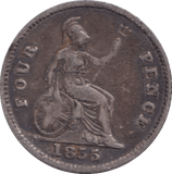 1855 FOURPENCE ( GF ) - FOURPENCE - Cambridgeshire Coins