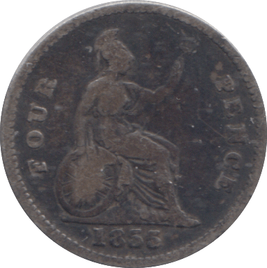 1855 FOURPENCE ( NF ) - FOURPENCE - Cambridgeshire Coins