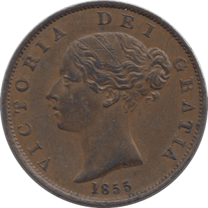 1855 HALFPENNY ( EF ) - Halfpenny - Cambridgeshire Coins